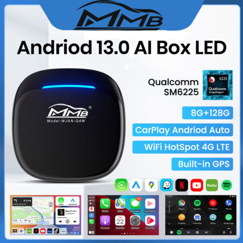 MMB MAX 5.0 CarPlay Box , Android 13.0 Multimedia Video Ai Box, QCM 6225 YouTube