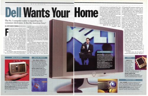 2003 Time Dell Wants Your Home Technology Electronic Vtg Print Ad/Poster/Article