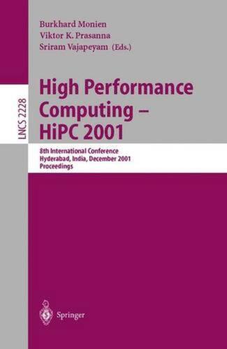 High Performance Computing – HiPC 2001: 8th International Conference, Hyderabad,