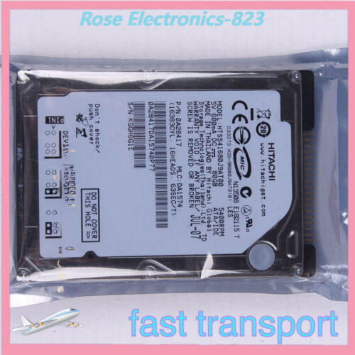 HTS541680J9AT00 HITACHI 2.5″ 80 GB IDE/PATA 5400 RPM 8 MB HDD Laptop Hard Driver