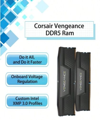 CORSAIR – VENGEANCE 16GB (1x16GB) 5200 MHz DDR5 Desktop Memory Gaming