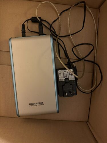 Mobile Disk HDDs External Data Storage w/ two 6 Pin Firewire ports tested wiped