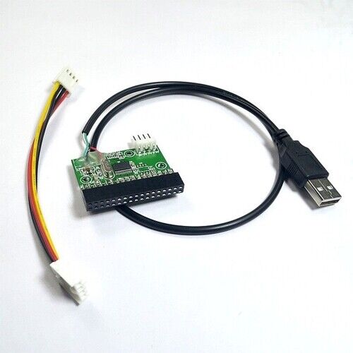 USB to 3.5″ 34-Pin Floppy Disk Drive Adapter – 1.44MB FDD Connector PCB Board