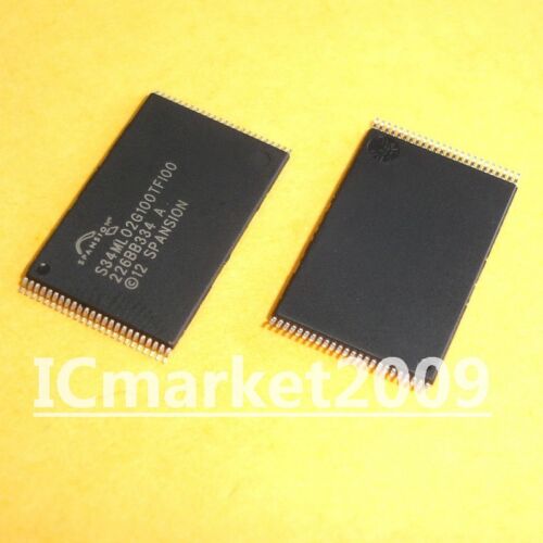 2 PCS S34ML02G100TFI000 TSOP-48 S34ML02G100TFI00 NAND Flash Memory for Embedd IC