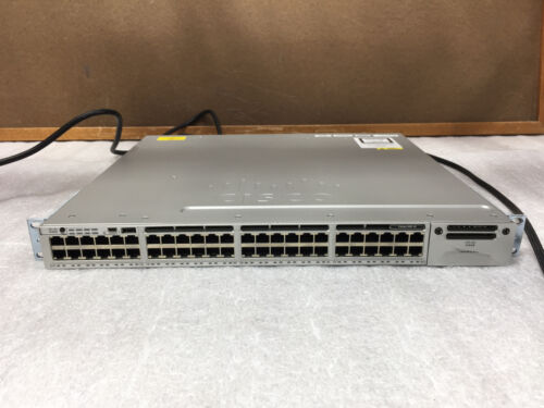 Cisco Catalyst 3850 WS-C3850-48T-E 48 Port PoE Managed Network Switch