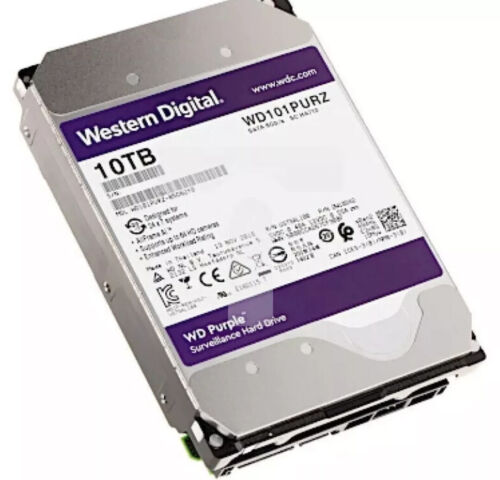 10TB WD101PURZ WD Purple Surveillance Hard Drive 24/7 SATA 3.5″HDD DVR Video