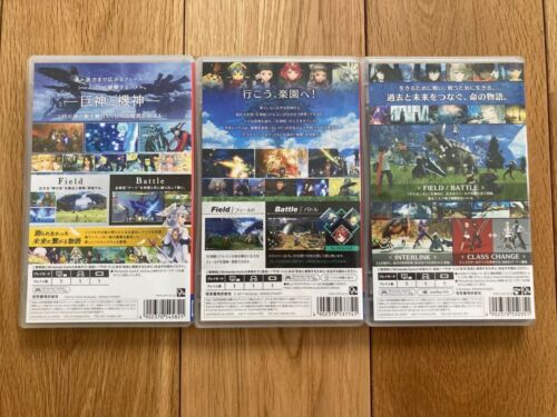 Xenoblade Chronicles 1 2 3 Set of 3 Nintendo Switch Japanese Video Games used JP