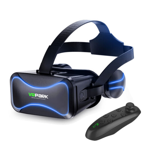 VR Headset with Remote Smart VR Goggles with Gamepad 3D Virtual Reality Glasses