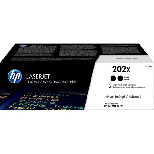 HP Inc. HP 202X Black Toner Cartridge High Yield CF500XD