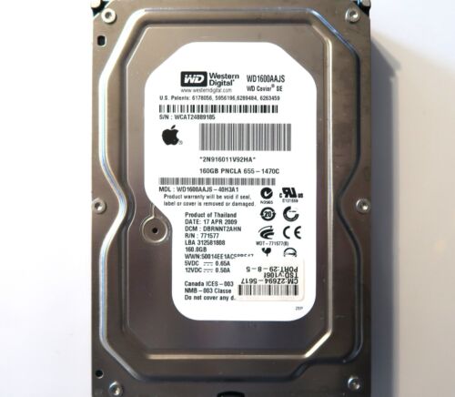 WD WD1600AAJS-40H3A1 DBRNNT2AHN (WCAT) Thailand 3.5″ 160gb Sata HDD 17APR2009