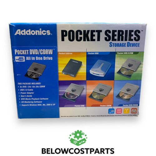 Addonics All In One Drive DVD CDRW Disk Drive Unit Pocket Series Storage Device