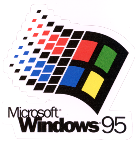 Microsoft Windows 95 Sticker (Reproduction)