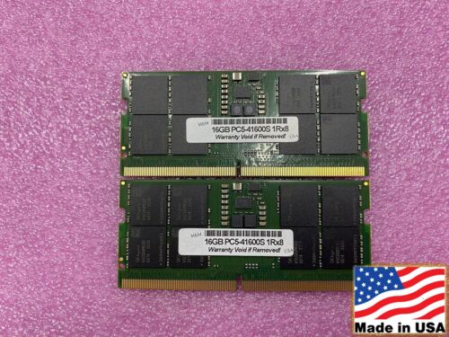 32GB 2x16GB DDR5-5200 SODIMM RAM Legion Pro 5 16ARX8, Pro 7 16ARX8H Compatible