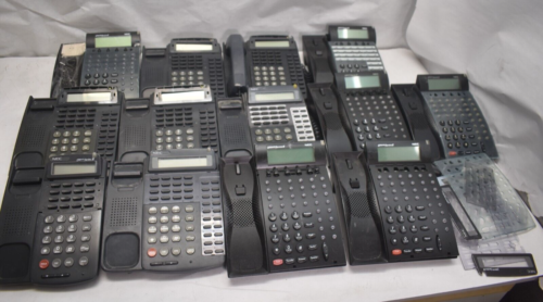 Lot of 13 NEC Assorted Business Phone Bases For Parts Only