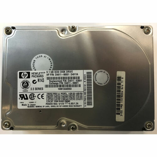 D4911-63001 – HP 9GB 7200 RPM SCSI 3.5″ HDD U160 68 pin