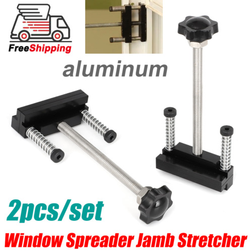 2PCS For Window Vinyl Jamb Stretcher Tool Aluminum Jaws , 1/2″ when Fully Closed