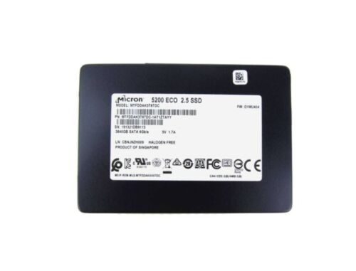 3.84TB Micron 5200 ECO SSD SATA 3 6G 2.5″  Server Data Center  MTFDDAK3T8TDC