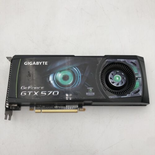 USED NVIDIA.GeFORCE GTX 570 GRAPHICS CARD GV-N570D5-13I-B READ C