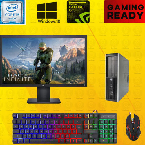 DOTA HP i5 Gaming Desktop PC SSD Computer Nvidia GT730 Win 10 8GB bundle