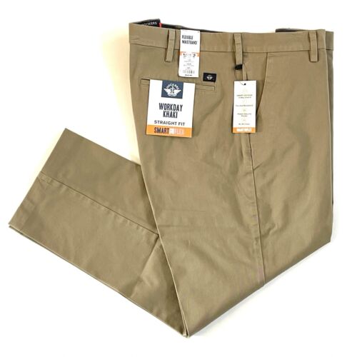 DOCKERS Workday Khakis Straight Fit Pants Men’s SIZE 40×30 British Khaki 360 NWT