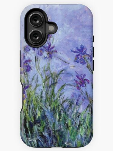 NEW! Claude Monet : Lilac Irises 1914 Best iPhone Samsung Tough Case