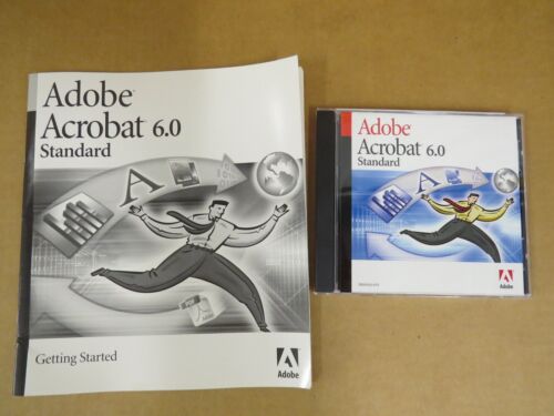 Adobe Acrobat 6.0 Standard for Windows PC with serial number & Booklet NEW