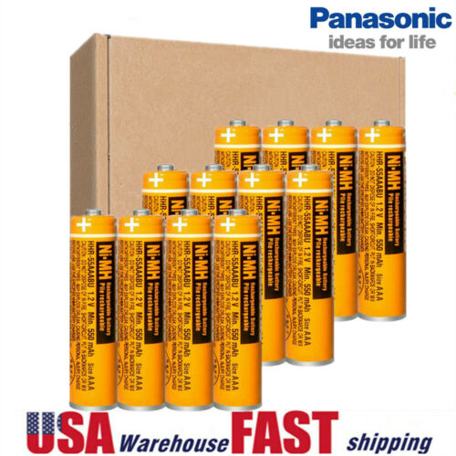 Panasonic NI-MH AAA Rechargeable Battery 550mah 1.2V Cordless Phones Batteries