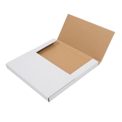 100 LP Record Album Mailer Book Box Mailers 12.5″ x 12.5″ x 1/2″ or 1″ White US