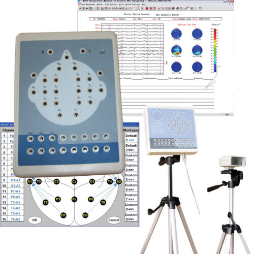 CONTEC KT88 16 Channels Digital EEG EKG Mapping System ,Record,Software NEW CE