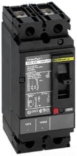 SCHNEIDER ELECTRIC 600-VOLT 125-AMP HDL26125 Molded CASE Circuit Breaker 600V 125A