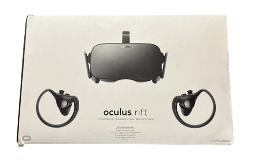 Oculus Rift Virtual Reality Headset HM-A with Controllers Sensors – Works GREAT