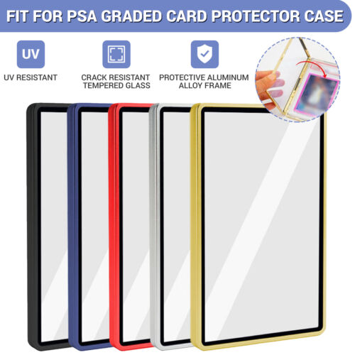 PSA Magnetic Slab Case Protector For Graded Cards | Stackable Metal Bumper