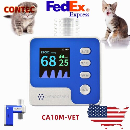 Veterinary Mainstream End-tidal CO2 Monitor Respiratory Capnograph CA10M-VET