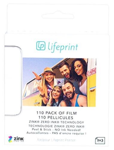 110 pack of film for Augmented Reality Photo AND Video Printer. 2×3 Zero