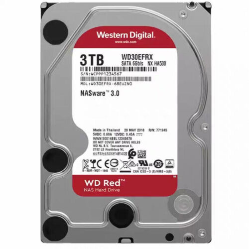 Western Digital 3TB WD30EFRX 5400RPM SATA 3.5″ NASware 3.0 HDD Hard Disk Drive