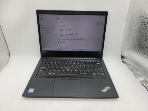 Lenovo ThinkPad E480 I5-8250U 1.6GHZ 8GB RAM 256GB NVME WIN11 NO DRIVERS/UPDATES