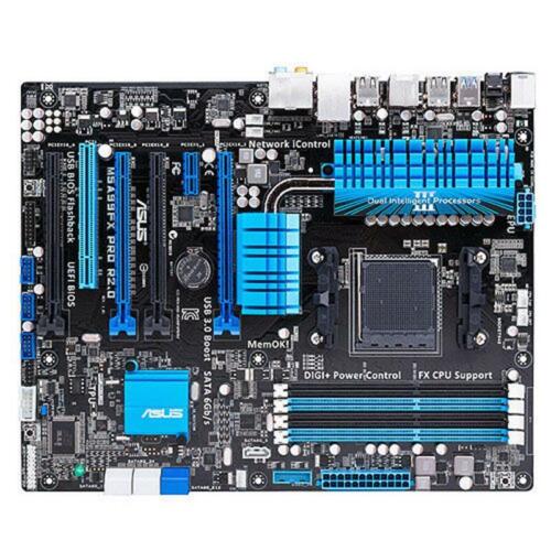 For ASUS M5A99FX PRO R2.0 AMD AM3/AM3+ DDR3 ATX Motherboard Tested