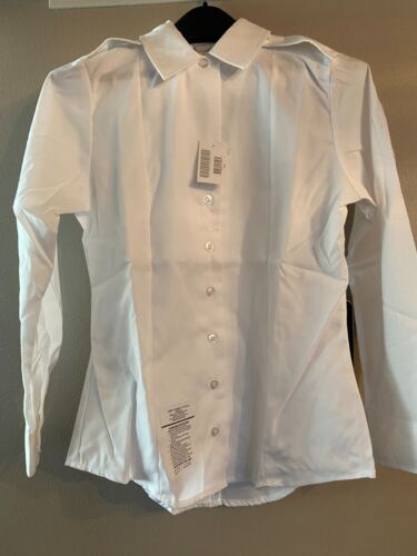 NEW WOMENS ARMY SERVICE LONG SLEEVE UNIFORM ASU DRESS WHITE SHIRT SIZE 22R