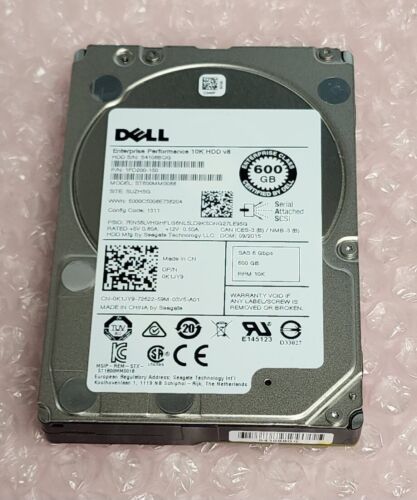 LOT of 4 x Dell Seagate ST600MM0088 600GB SAS 10K 2.5″ HDD 1FD200-150 0K1JY9