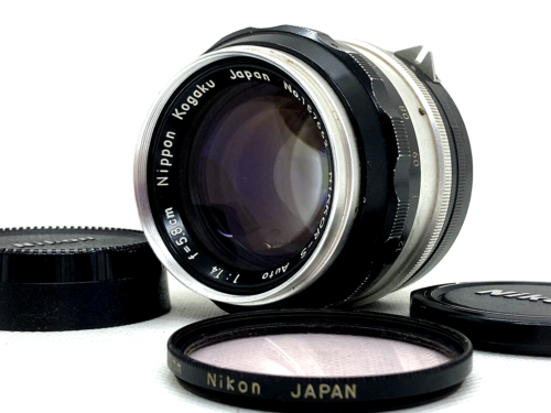 【EXC+5】 Nikon Nippon Kogaku Nikkor-S Auto 5.8cm 58mm F1.4 Non Ai Lens Japan 4106