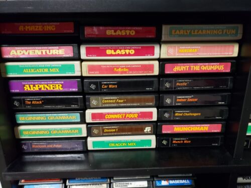 TI-99 Texas Instruments Game Lot Clean Tested & Working Pick Your Favs Combo S&H