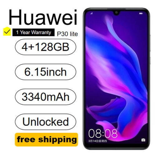 Huawei P30 Lite Unlocked 6.15”Android 4+128GB New Sealed – Big Sale