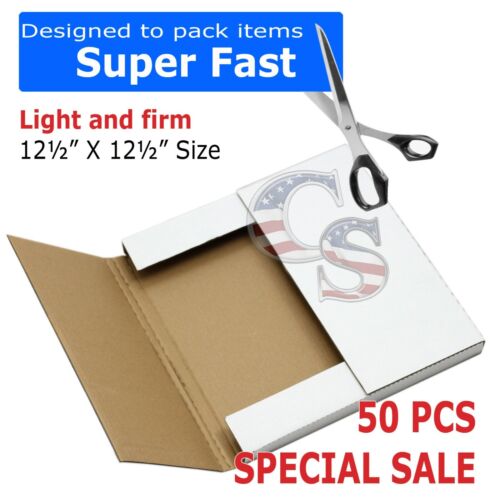 50 LP Premium Record Album Mailers Book Box Variable Depth Laser Disc Mailers