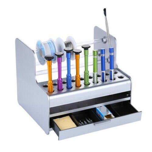 Desktop Tool Box Storage Organizer Rack Screwdriver Tweezer Electronic Component