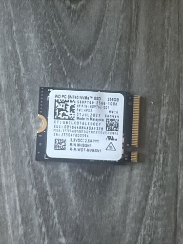 Western Digital PC SN740 256GB NVMe Internal SSD (SDDPTQD-256G)