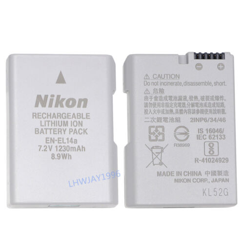 NEW Original Nikon EN-EL14a Battery For P7800 P7700 D5100 D5300 D5500 D3300 MH24