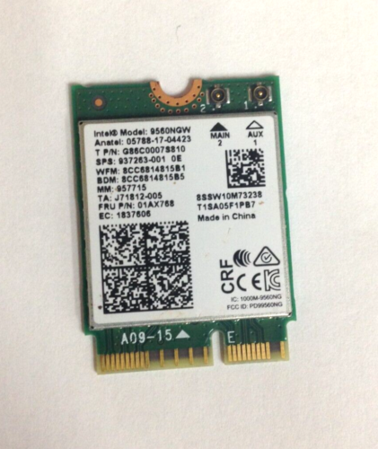 01AX768 Intel 9560NGW Wireless-AC 9560 802.11AC WLAN PCI-Express 5.1 WiFi