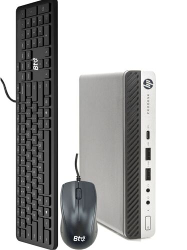 HP 600G4 Mini Desktop PC Intel i5-8500T 32GB 1TB SSD Built-in Wi-Fi Windows 11