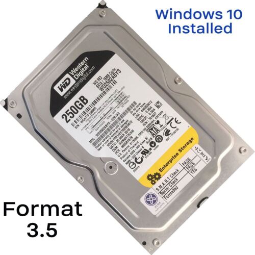 HDD 3.5″ 2TB SATA II Internal Hard Drive With Windows 10 Pro Legacy Installed