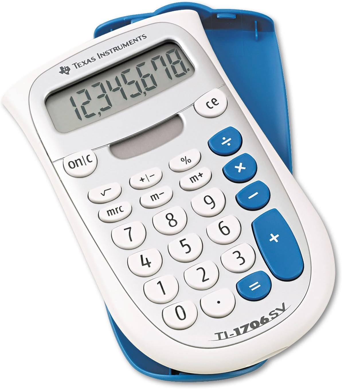 Texas Instruments TI1706SV TI-1706SV Handheld Pocket Calculator, 8-Digit LCD